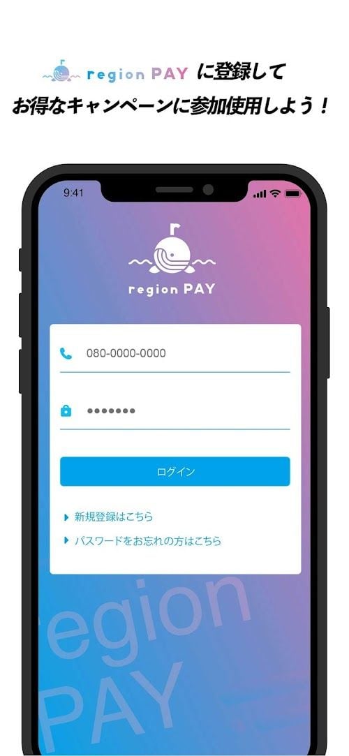region PAY スクリーンショット