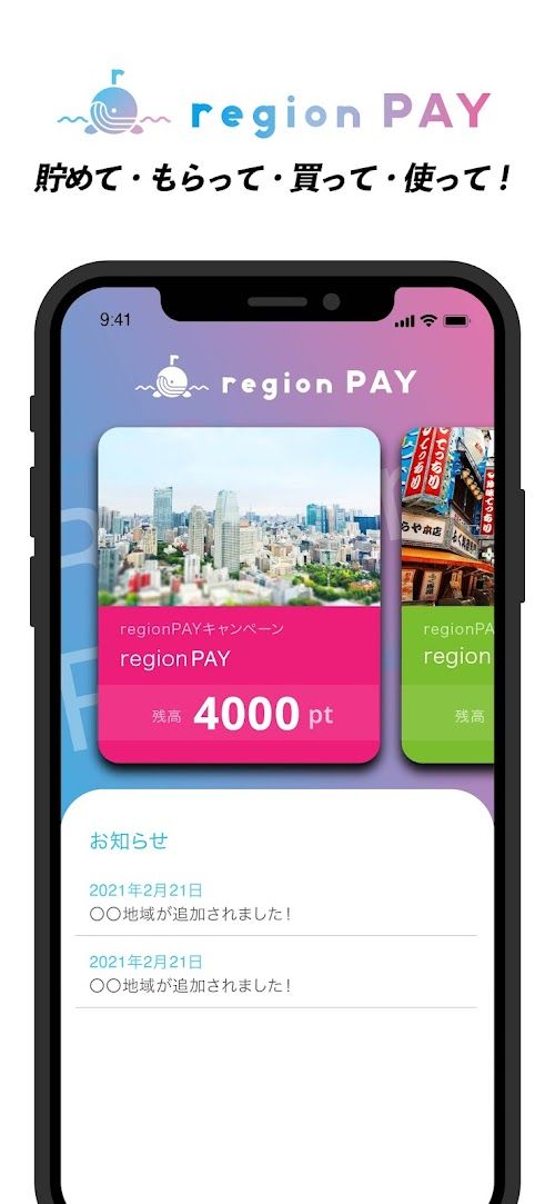 region PAY スクリーンショット