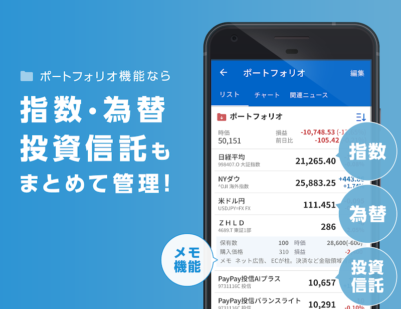 Yahoo!ファイナンス スクリーンショット